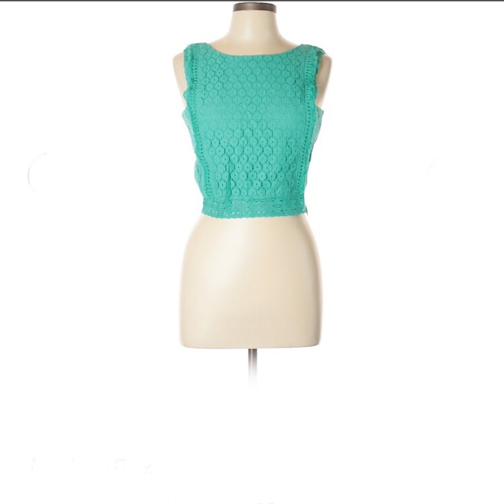 Monocracy Teal Sleeveless Blouse